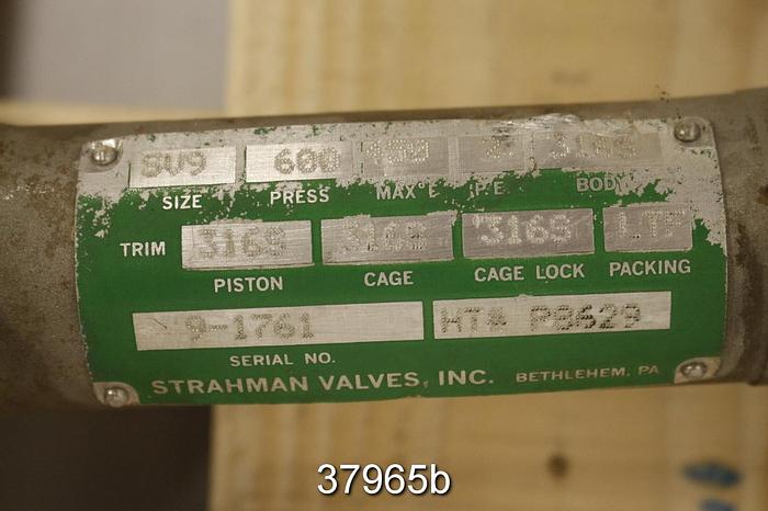 Used Strahman SV-900 Sample Valve (1.25x1" NPT) #37965