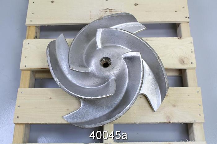 Used Goulds 3175 8X10x22 4-Vane Impeller #40045