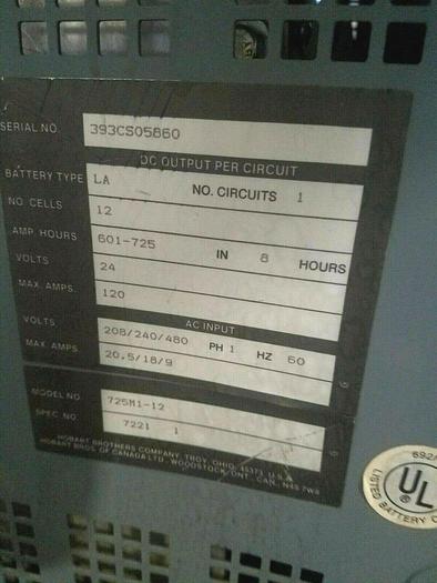 Used Hobart Battery Mate Model 725M1 12 -4