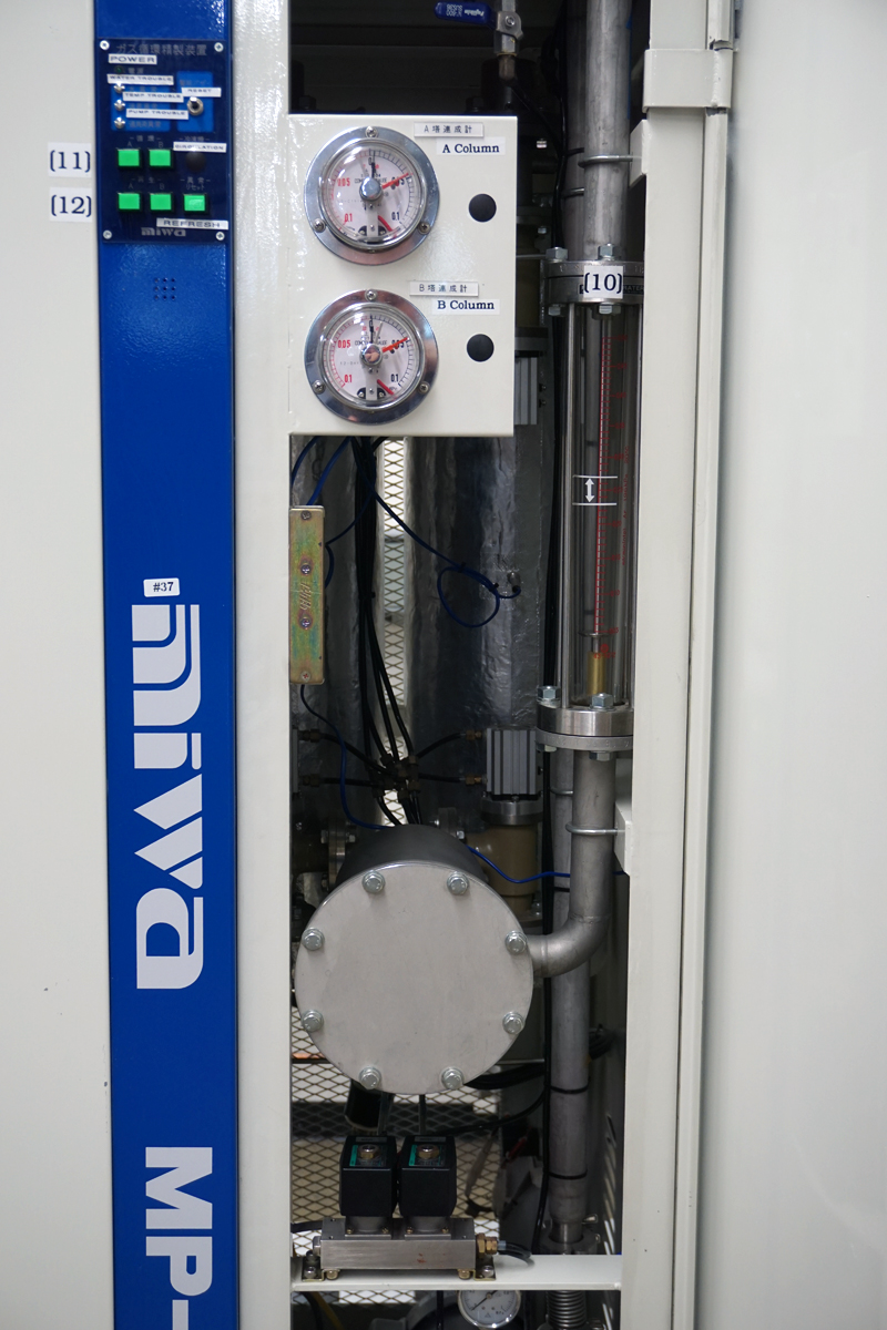 Used MIWA vacuum glovebox with purifier - Lithium battery research