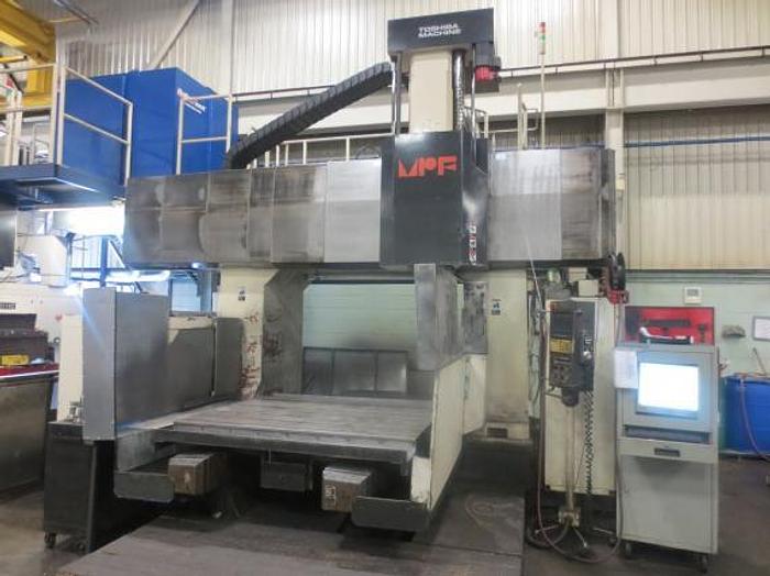 Used 55"X, 82.7"Y, 28"Z, TOSHIBA MFP 2114C, 1997, CNC DOUBLE COLUMN MACHINING CENTER