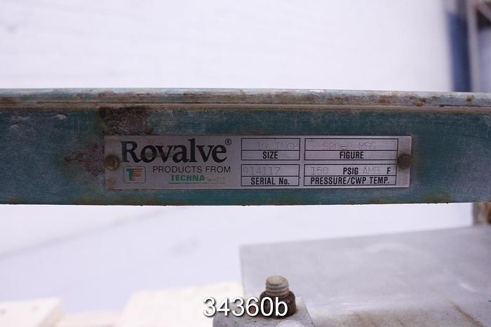 Used Rovalve 10" Air Operated Knife Gate Valve #34360