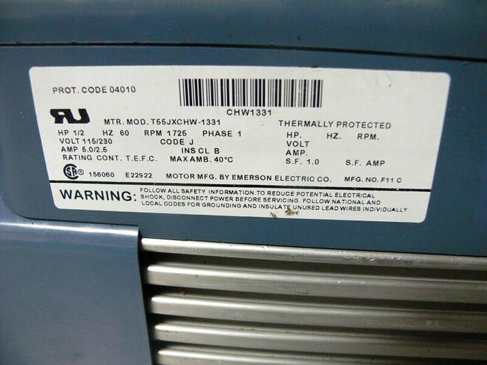 Used Welch 8917 Vacuum Pump T55JXCHW-1331  6.1 CFM