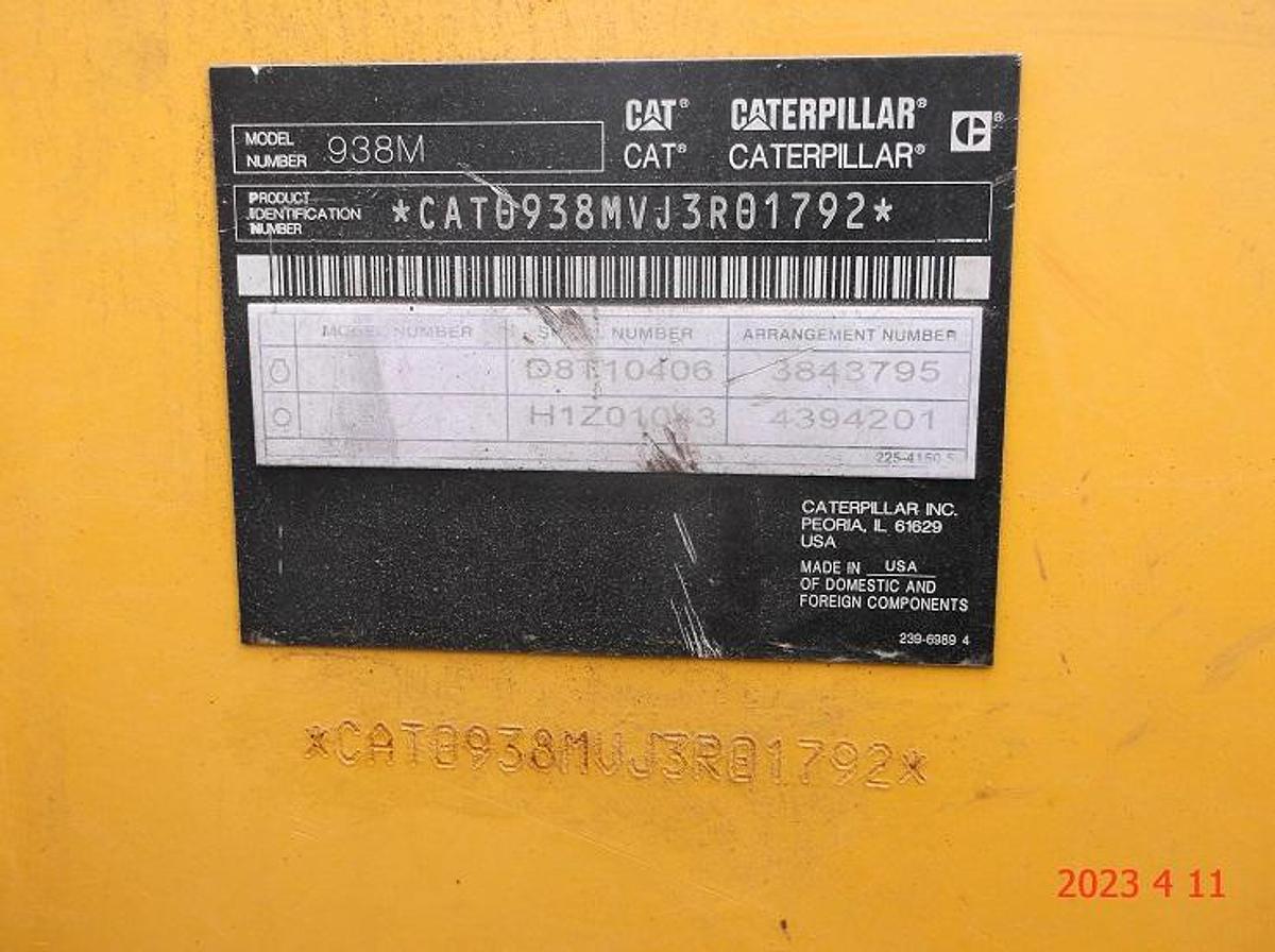 Used 2016 CATERPILLAR 938M