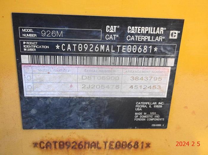 Used 2015 CATERPILLAR 926M