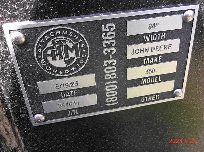 Used 2023 AIM Deere 350 84" Root Rake