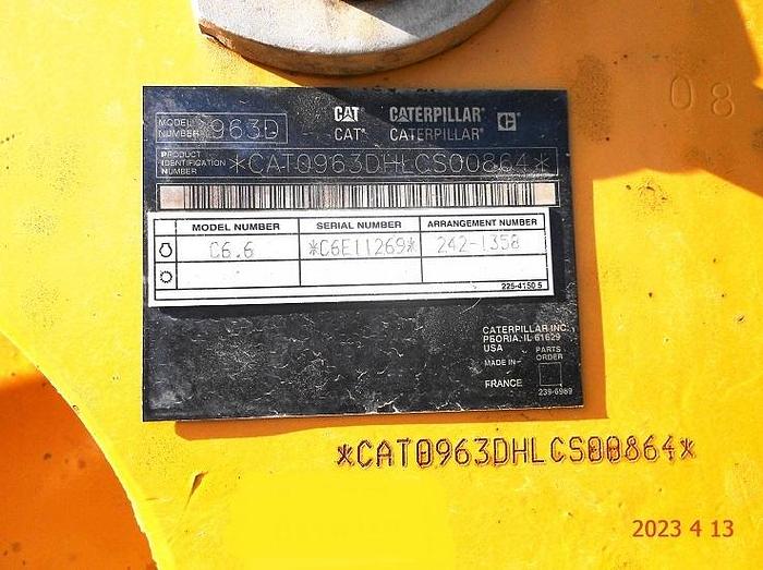 Used 2008 CATERPILLAR 963D