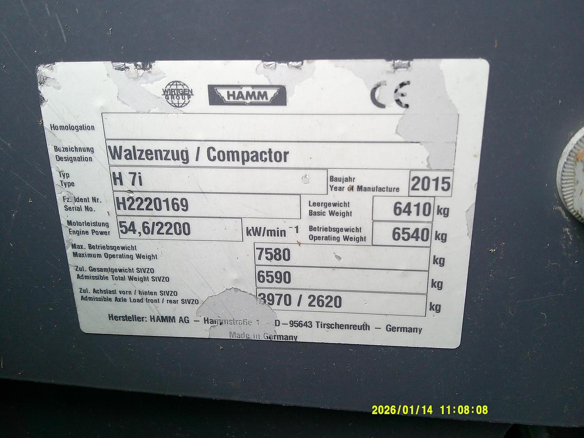 Used 2015 Hamm H7I