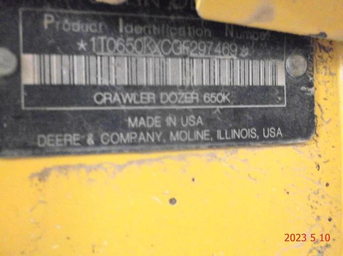 Used 2016 DEERE 650K XLT