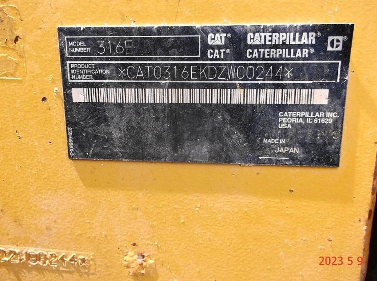 Used 2012 CATERPILLAR 316 EL