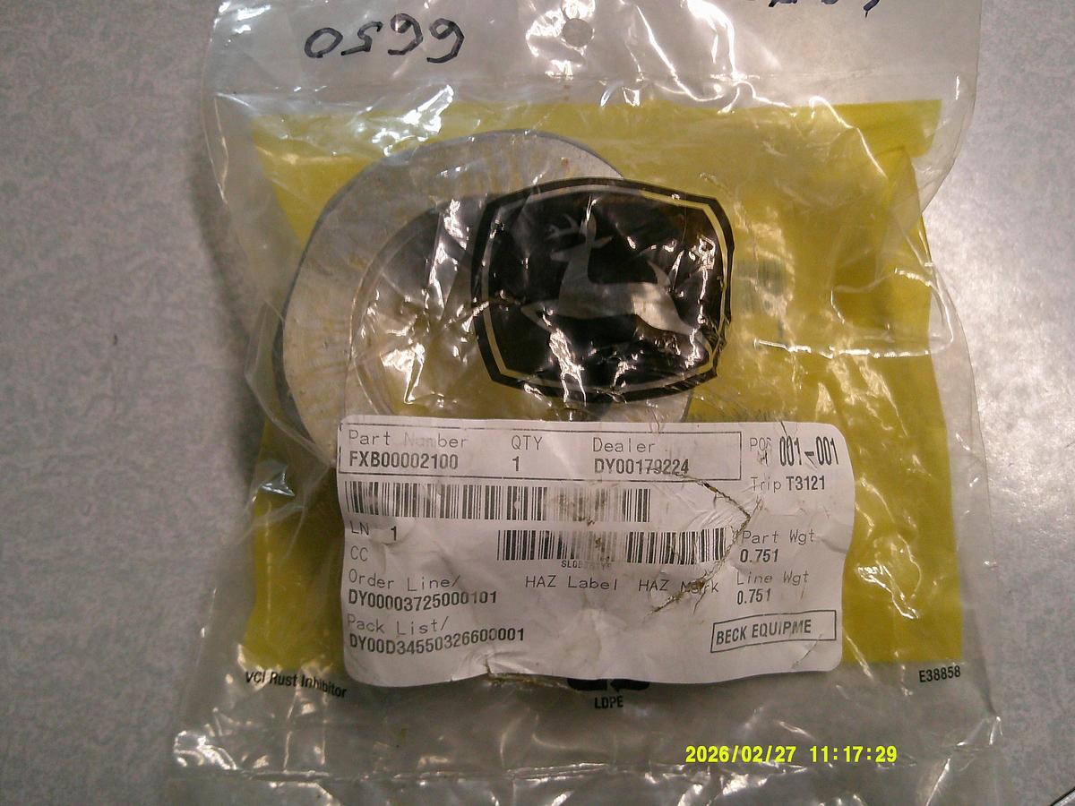 DEERE FXB00002100