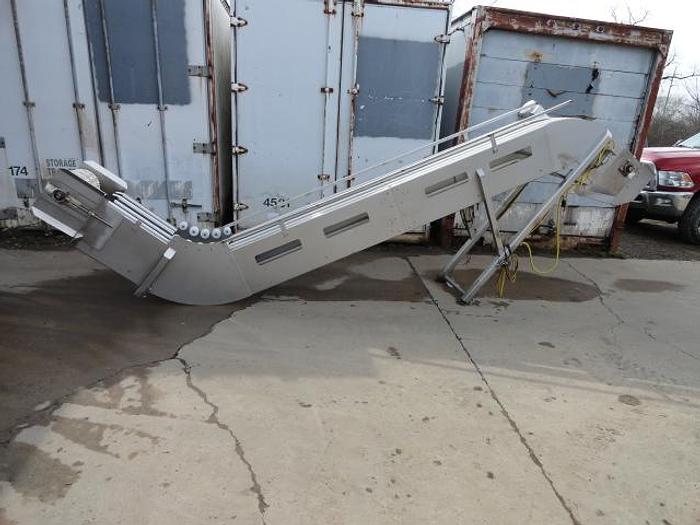Used Allen/FMC Foodtech Incline Z-Conveyor; 20"Wx13'L; Md#F71633-3