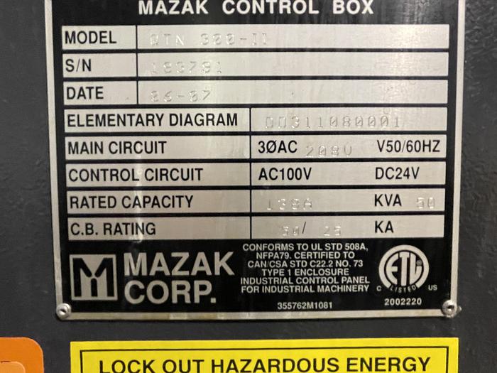 Used MAZAK QUICK TURN NEXUS 300 II CNC LATHE WITH MAZATROL MATRIX VOICE ADVISER CONTROLLS