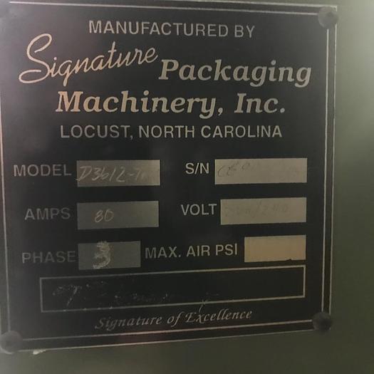 Used SHRINK TUNNEL SIGNATURE D3612-7 36" W x 7" H  HEAT