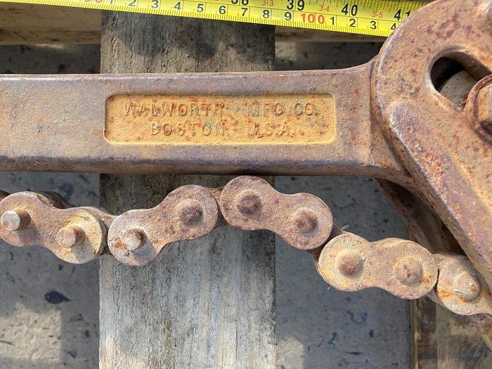 Used Walworth Mfg. Co. 45 "L Chain Pipe Wrench Vise Tong