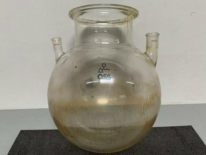 Used OSS Laboratory Collection Flask w/ Top Glass Cap