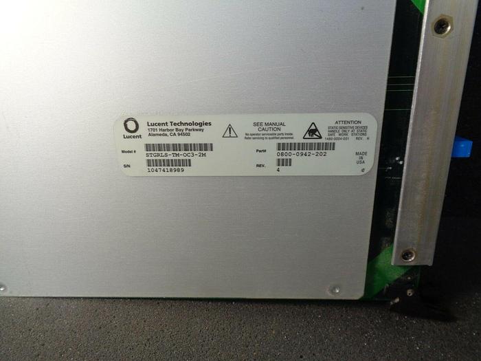 Used LUCENT STGRLS-TM-OC3-2M STINGER RT OC3 TRUNK MODULE DUAL PORT/MULTI MOD REV:4