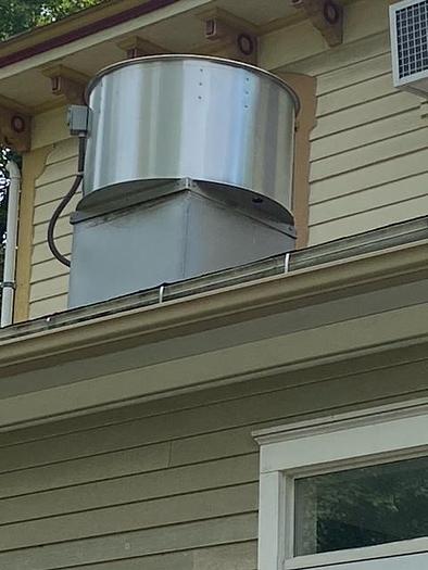Used EXHAUST HOOD NFPA #96 STAINLESS STEEL, ROOF FAN, FIRE EXTINGUISHING SYSTEM 856C
