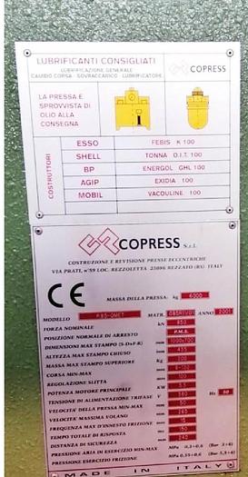 Usato PRESSA COPRESS DA 80 TON A FRIZIONE PNEUMTICA