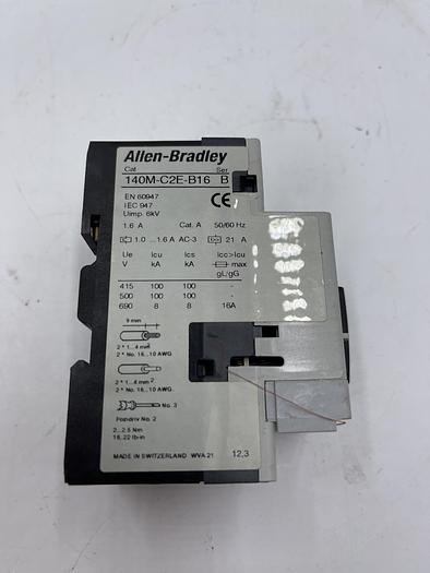 Used Allen-Bradley 140M-C2E-B16 Ser B 