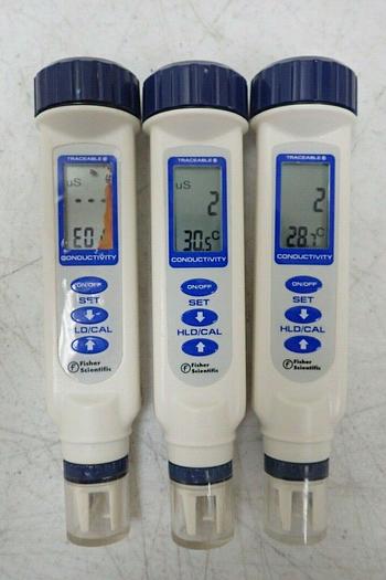 Used Lot of 21 Fisher Scientific S98198 Traceable Conductivity Pocket Testers