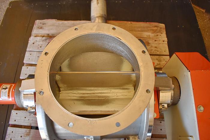 Used USED KICE ROTARY AIR LOCK VALVE, VBS 14X10, STAINLESS STEEL
