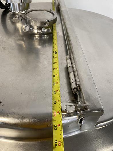 Used Precision 500 Liter Stainless Steel Insulated Mixing Tank w/ PharMix Agitator