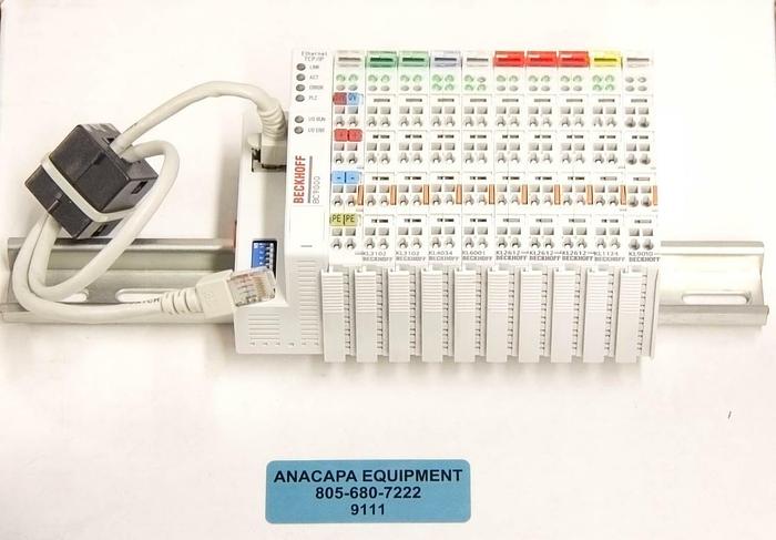 Used Beckhoff BC9000 Ethernet TCP/IP Bus Terminal Controller KL3102 6001 4034 + (9111