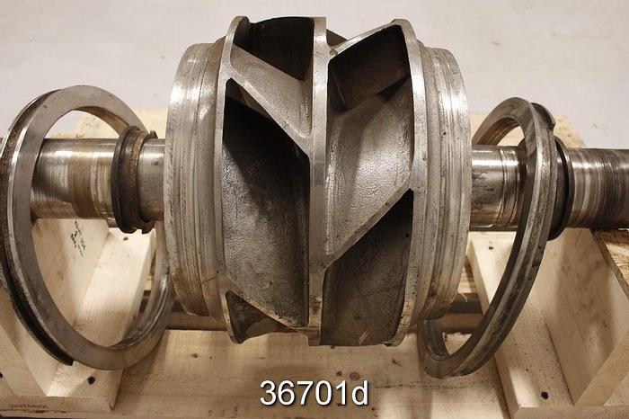 Used Goulds 3415 Pump Rotating Assembly, 14x16x18, 7 Vane 14.75 Diameter #36701