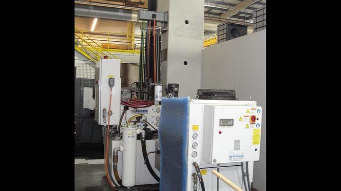 Used 2008 6" Giddings & Lewis CNC Horizontal Boring Mill, Model PT 1800, Table 71" X 141", X Travel 141", Y Travel 102", 75 HP, 3500 RPM Spindle, Mitsubishi CNC