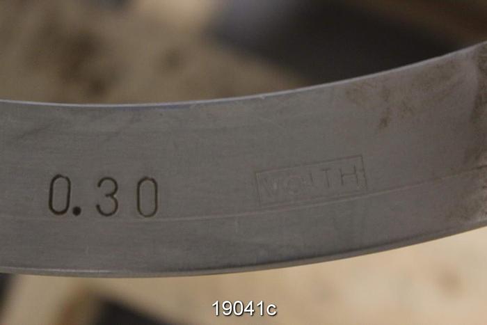 Used Bird 05 Pressure Screen Basket, .012"  Slots #19041