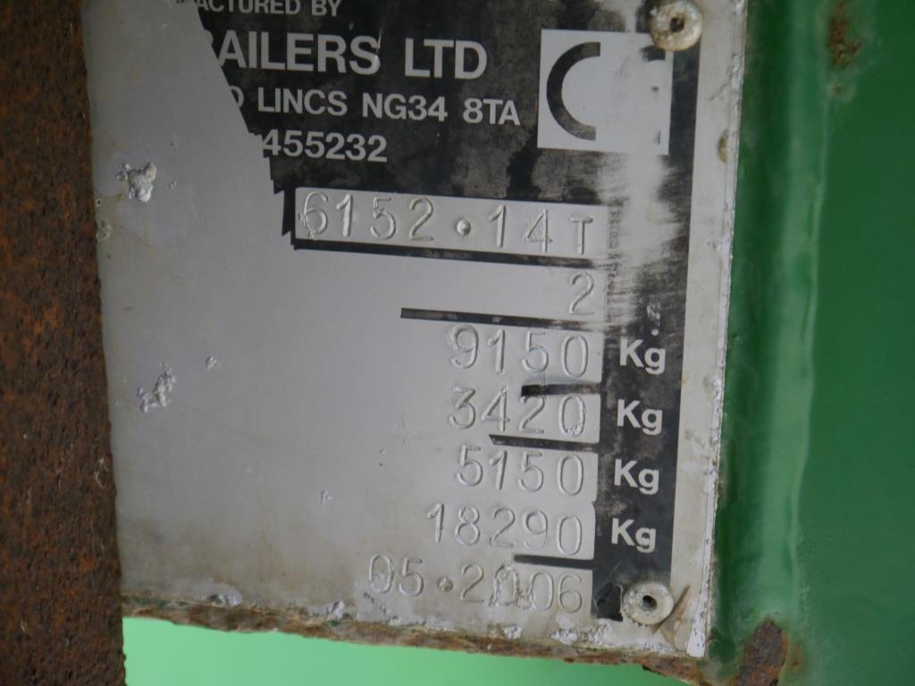 Used Bailey 14 Ton Grain Trailer