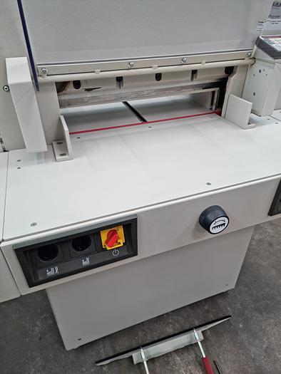 Used ideal 5221 programmable paper guillotine  for printing machines