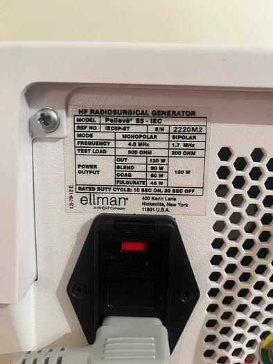 Used Ellman Pelleve S5 IEC RF Wrinkle Reduction System w/ accesories