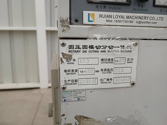 Usado Troqueladora rotativa cortadora de torreta de etiquetas