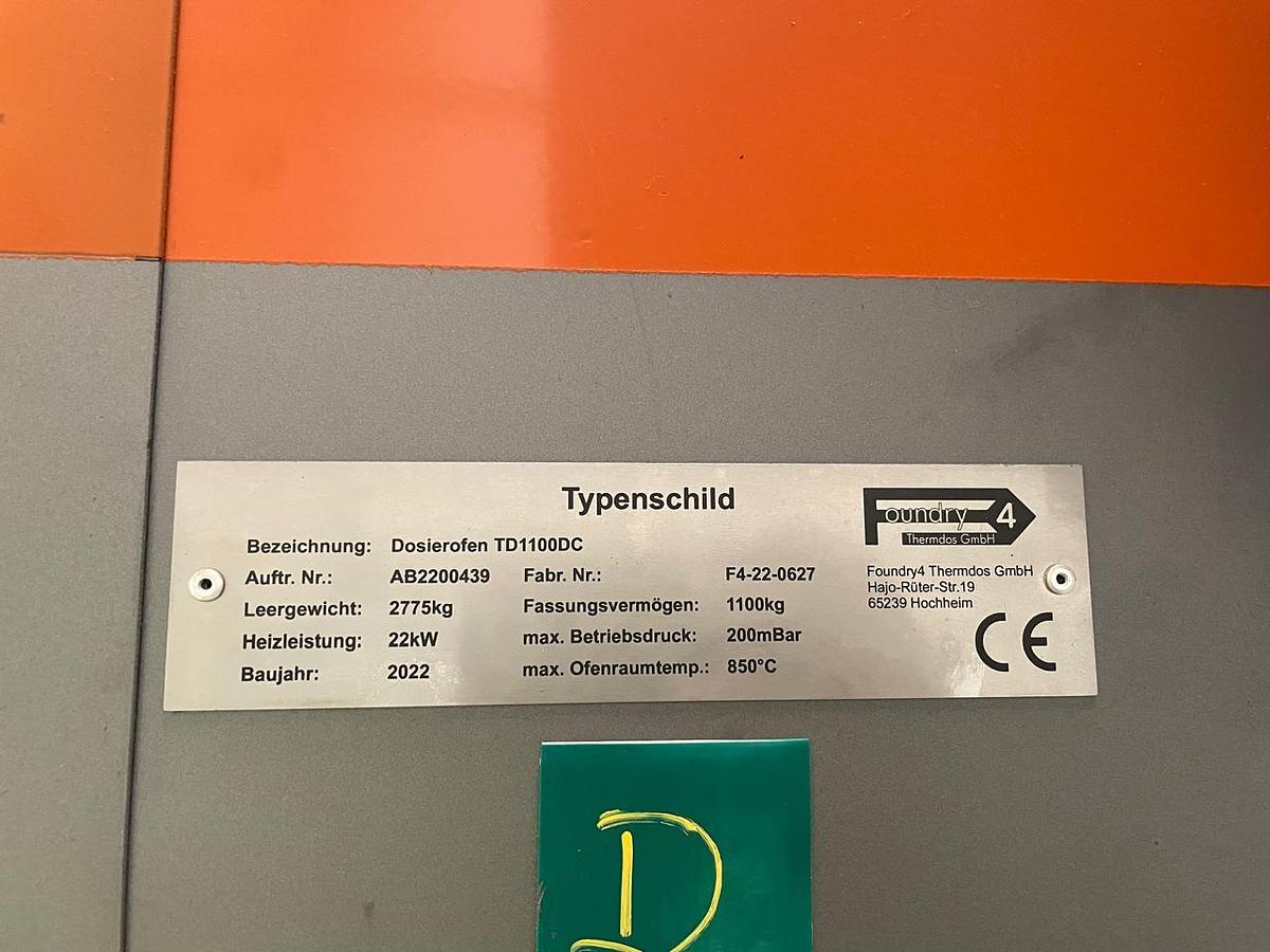 Usado 🔥 Horno Dosificador de Aluminio THERMDOS TD1100DC 🔥