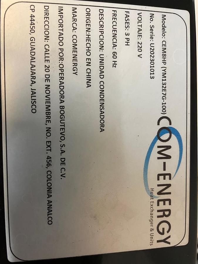 Usado UNIDADES EVAPORADORAS Y CONDENSADORAS