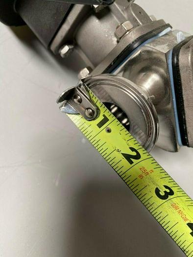 Used 2 ITT Sherotec Stainless Steel Diaphragm Valves w/ Position Monitor