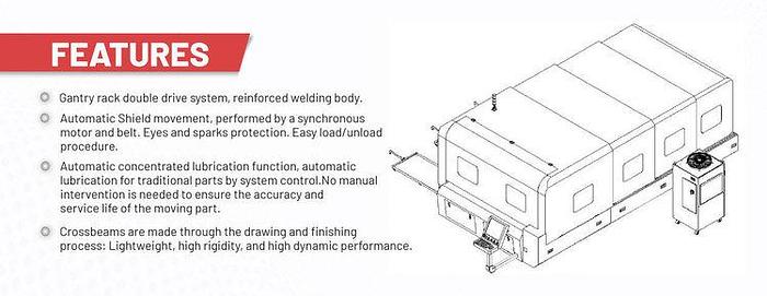 SPACE SAVER 5'x10' | 6KW | Fiber Laser for Metal Sheet Cutting