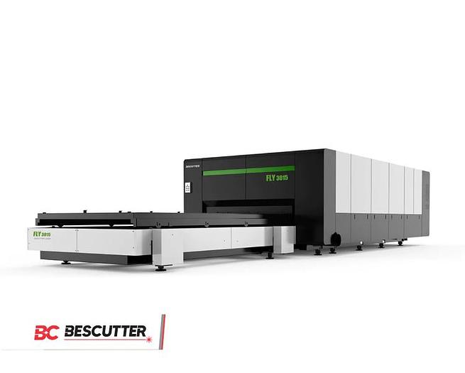 FLY SPEED 5'X10' | 15.0KW | Fiber Laser Metal Sheet Cutter Full Enclosure with Parallel Shuttle Table