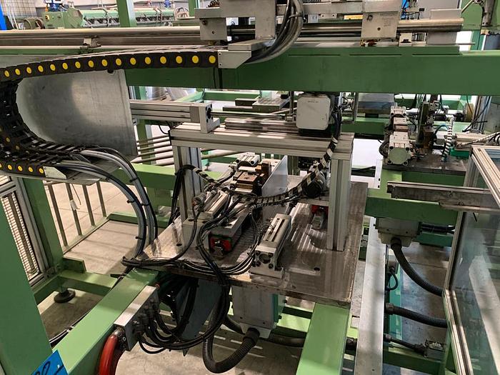 Ricondizionato Impianto automatico salda-piegatrice per Ganci per Espositori e Supermarket 