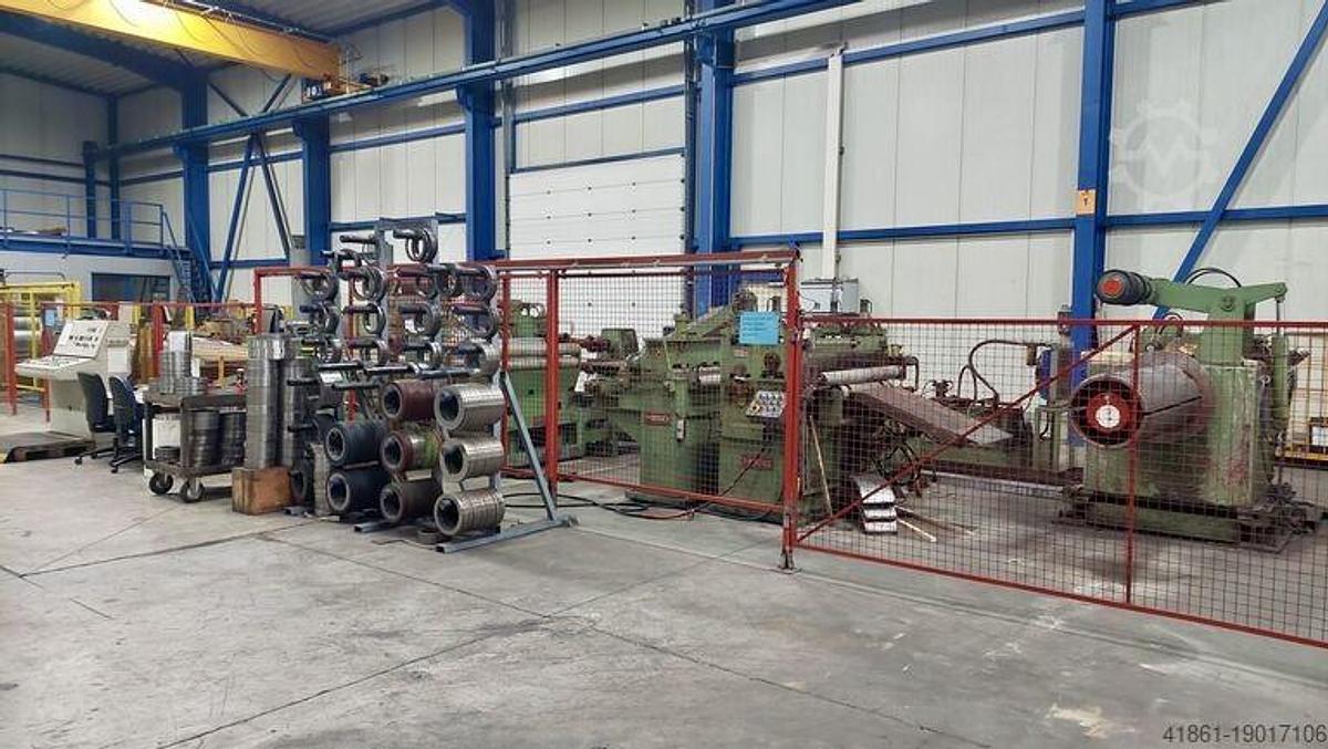 Used Taglio lamiere da bobina usata totalmente automatica di Marca HEGO Tedesca .