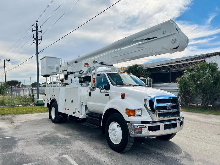 Used Altec AA55 60ft Bucket Boom on 2015 Ford F-750 4x2 Reg Cab Utility Truck - 44765