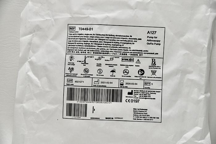 SMITH & NEPHEW T0449-01 Pump For Arthroscopy GoFlo Pump