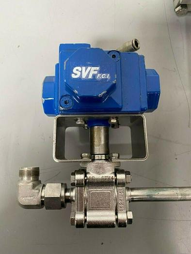 Used Lot of 2 - SVF F.C.I Stainless Steel HS15-2 Valve Actuators w/ 1" Sanitary Fit