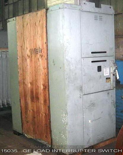 Used General Electric  Load Interrupter Switch, 13.8 Kv - 15.5 Kv Max Design, 600 Amp Continuous, 600 Amp Interrupting, 40 Ka Momentary, 40 Ka Close And Latch Rating, 95 Kv Bil #15035