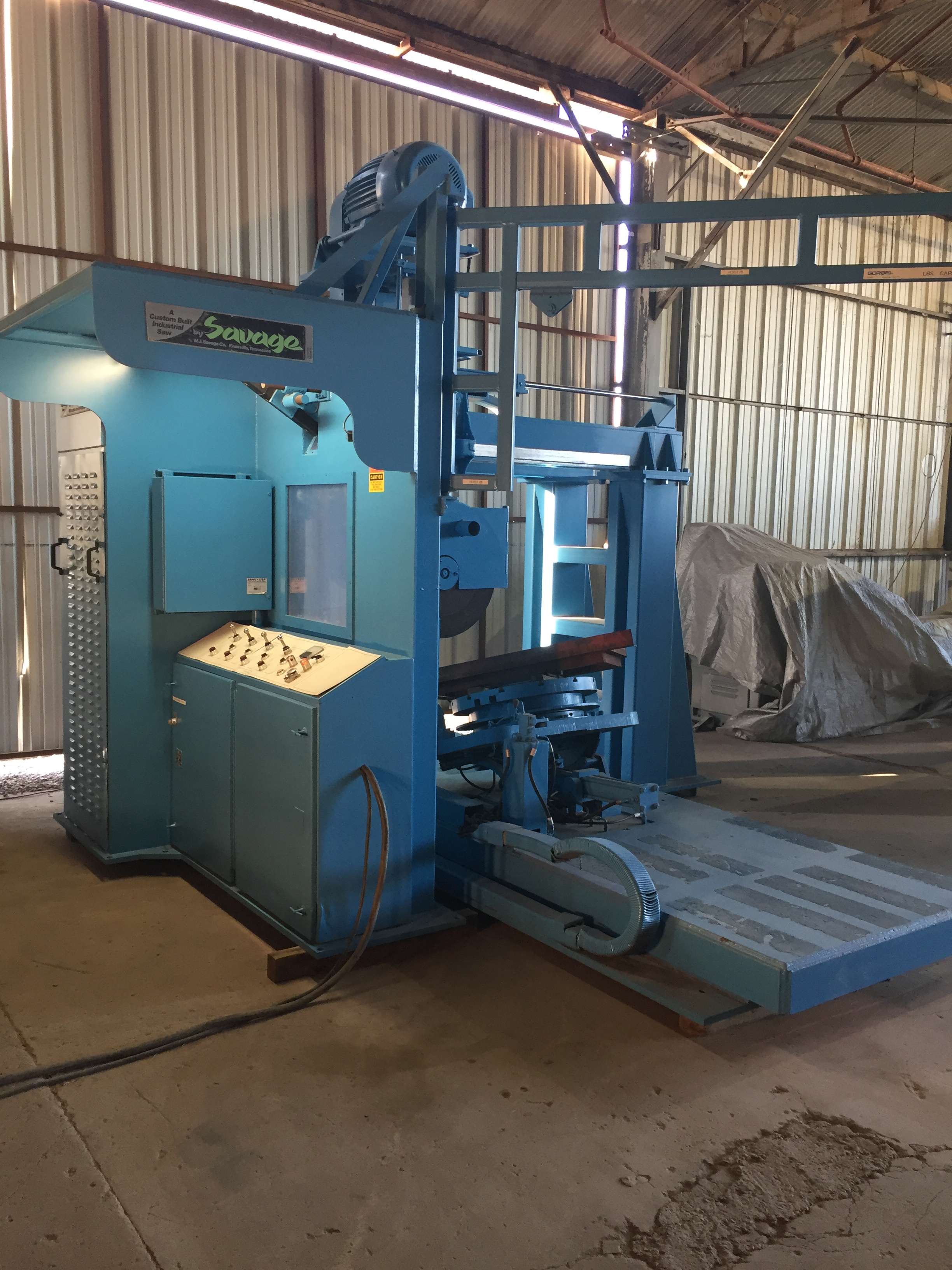Used 60 HP Savage Abrasive Foundry Saw