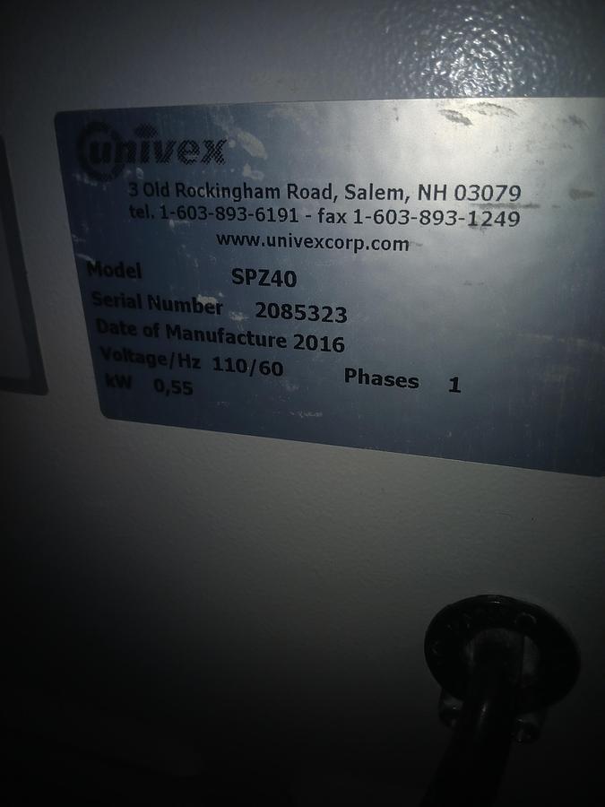 Used Univex Countertop Dough Rounder