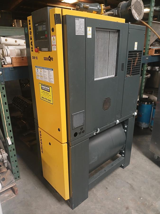 Used Kaeser Aircenter SM10 – 10 HP Rotary Screw Air Compressor