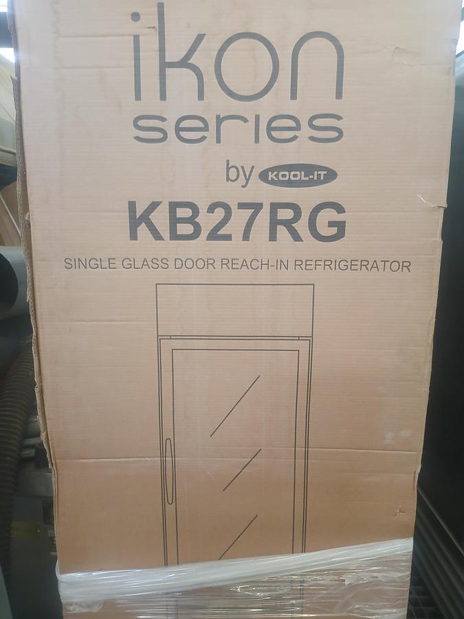Used Kool‑It Ikon Series KB27RG – Single Glass Door Reach‑In Refrigerator